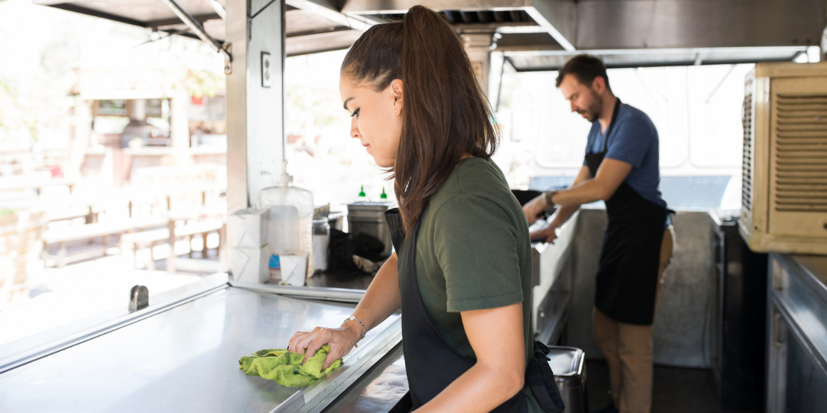 sanitation and disinfection food truck