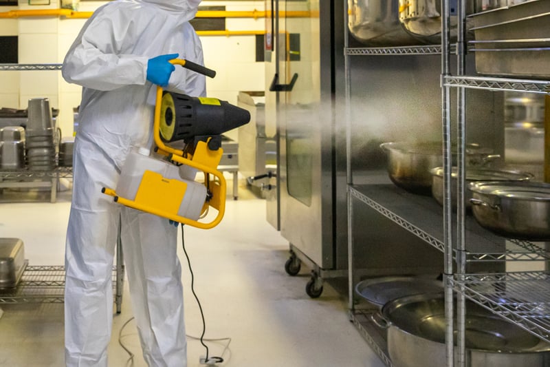 Chemical disinfectant fogging 